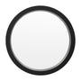 Wood Circle Mirror - Dark / 65cm