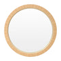 Wood Circle Mirror - Light / 65cm