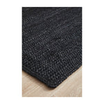 Bondi Rectangle Runner Rug (Black)