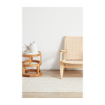 Bondi Rectangle Runner Rug (White)