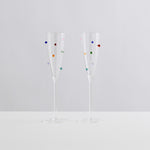Pomponette Champagne Flutes (Set of 2)