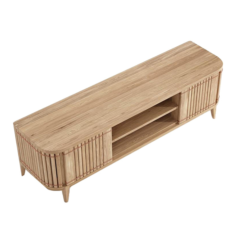 Koppar Media Cabinet with 2 Doors &amp; Removable Shelf