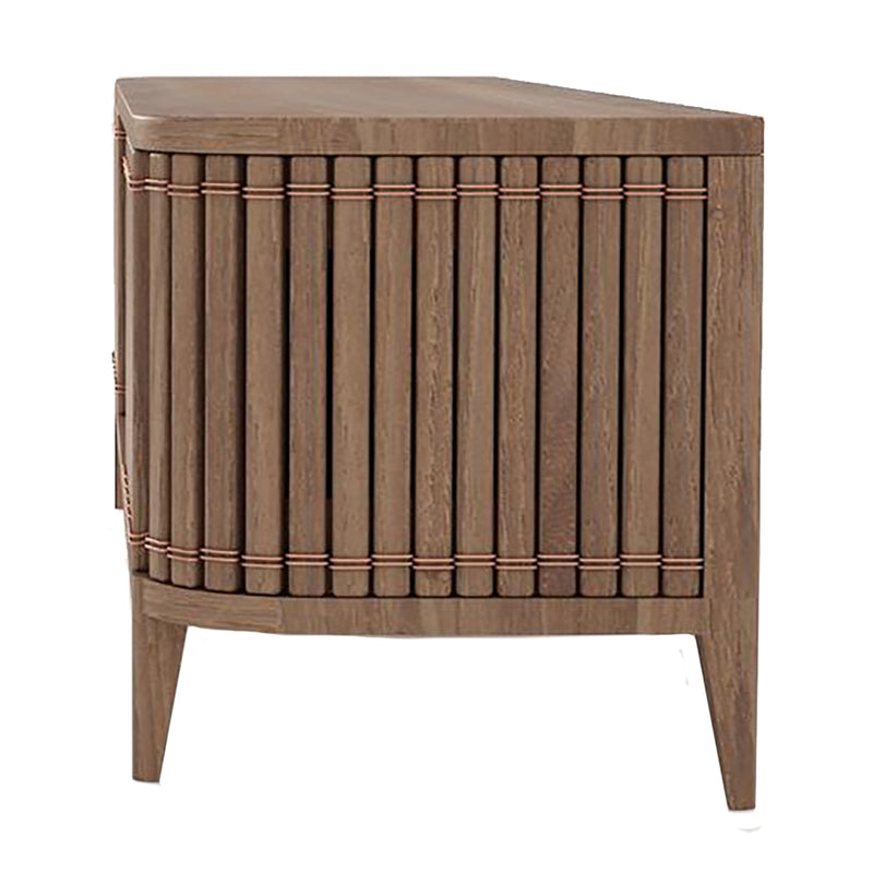 Koppar Media Cabinet with 2 Doors &amp; Removable Shelf