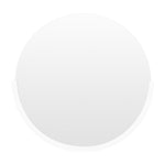 Dawn Round Mirror (Bright White)