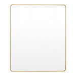 Flynn Curve Rectangle Mirror (Brass)